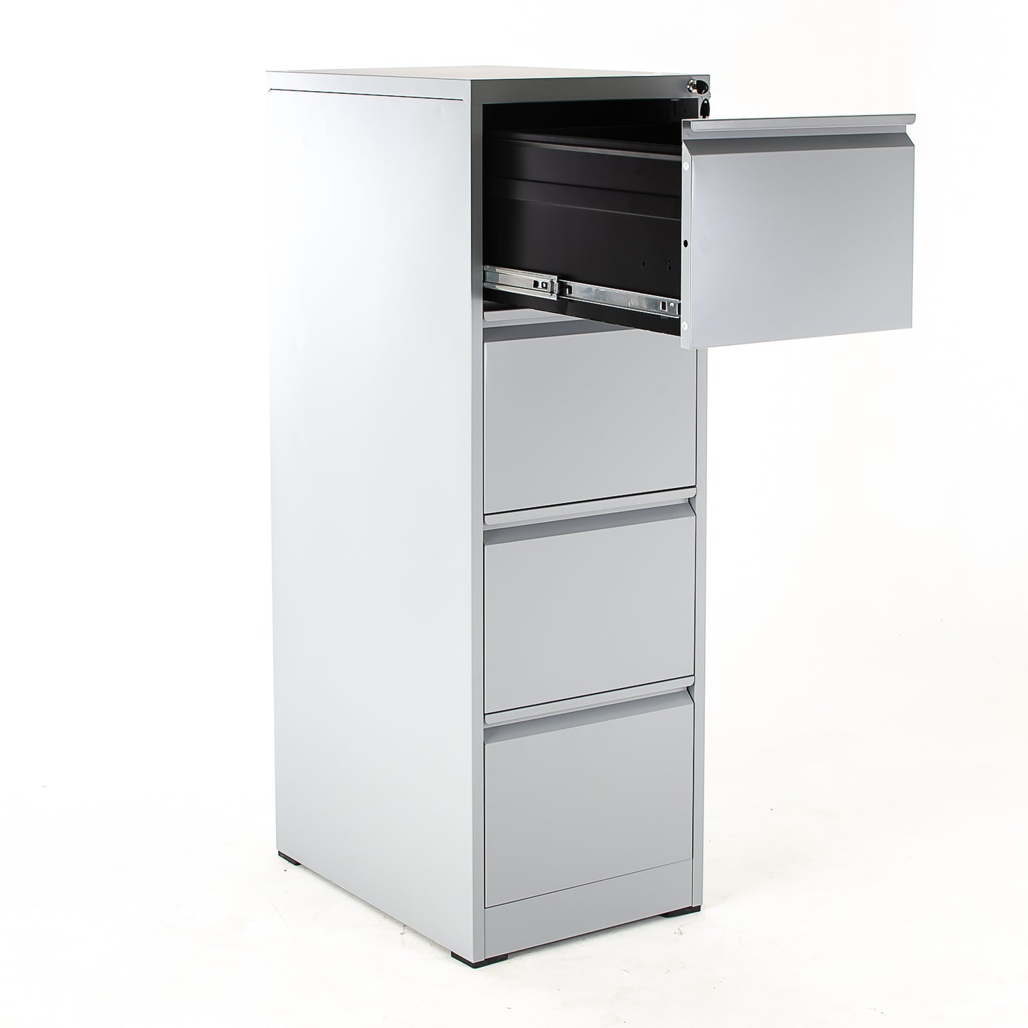 Cajonera Kárdex 4 Cajones Metálica Sistema Interlock 133x44x62