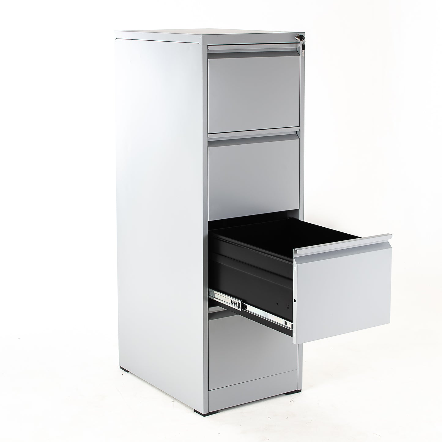 Cajonera Kárdex 4 Cajones Metálica Sistema Interlock 133x44x62