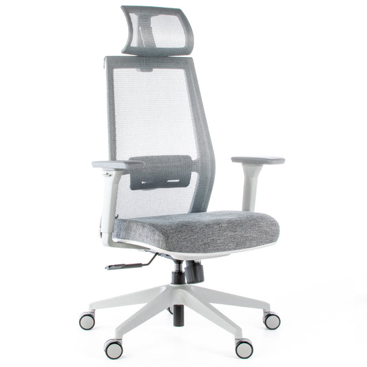 Silla DUNA Gris con Cabecero