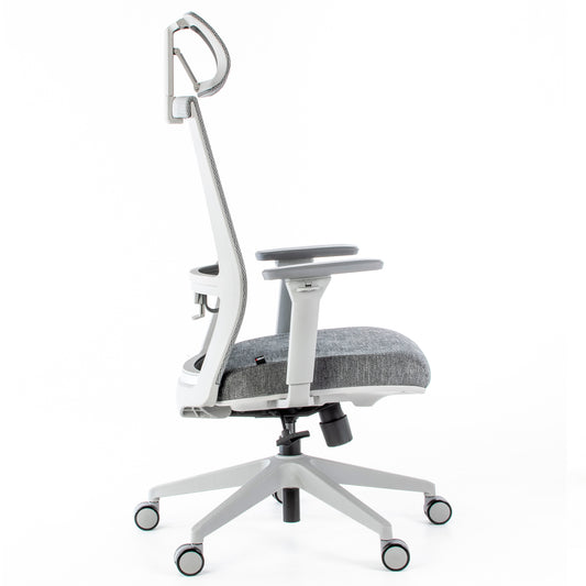 Silla DUNA Gris con Cabecero