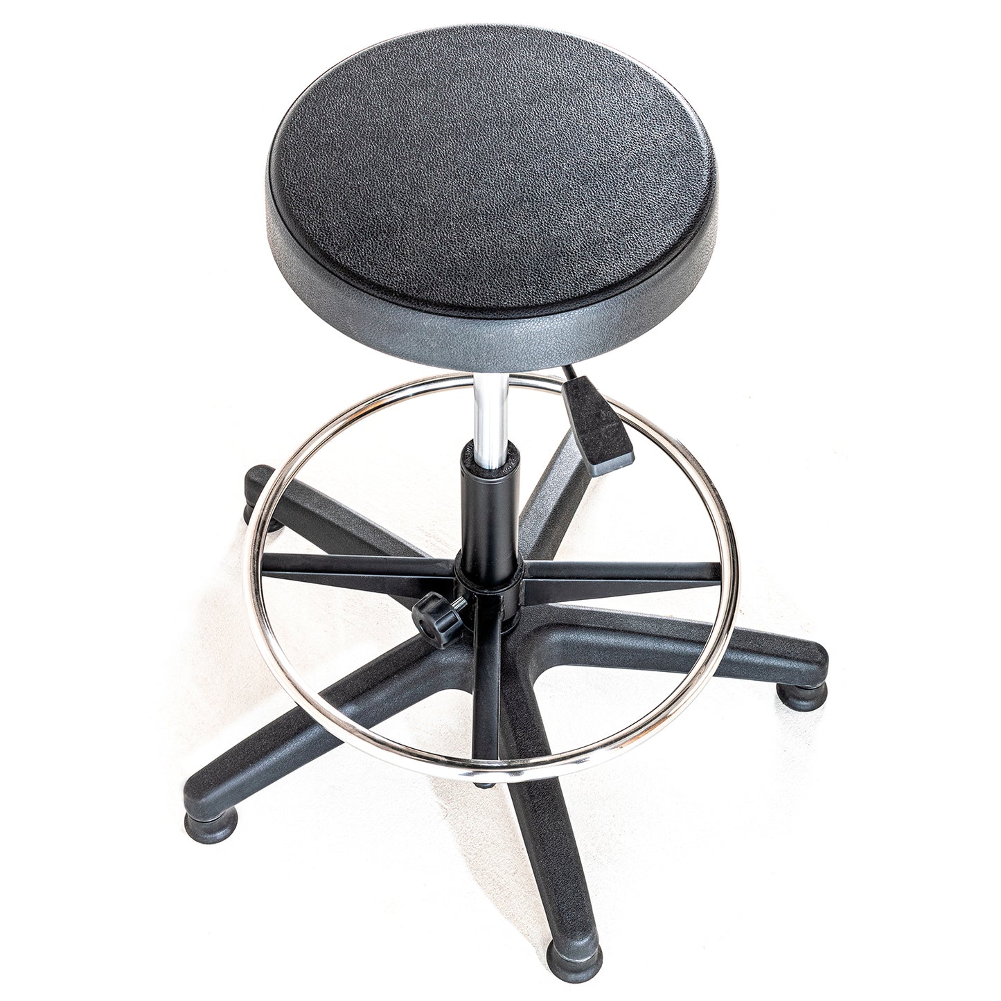 Piso de Laboratorio LAB-STOOL Aro Acero y Patines