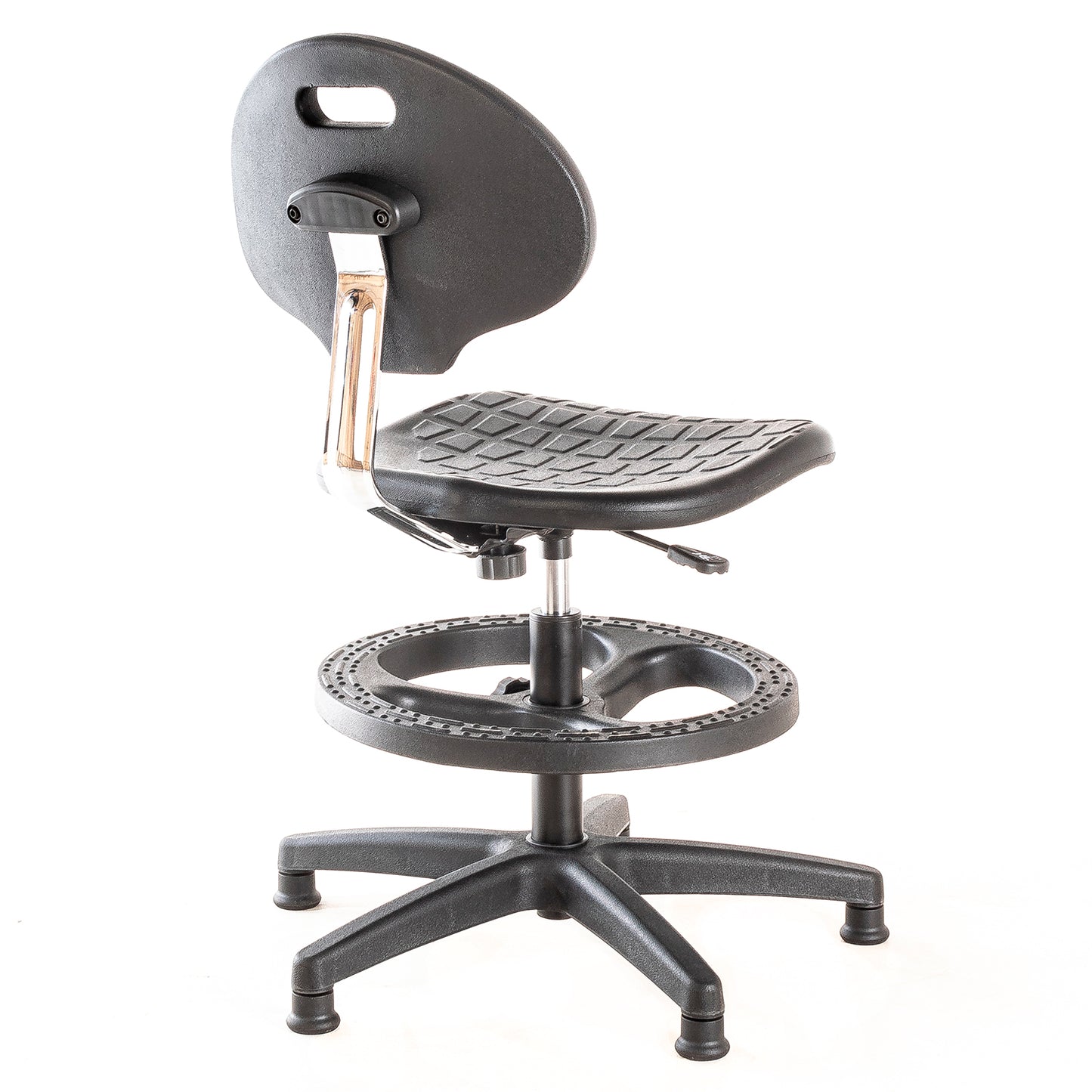 Silla de Laboratorio LAB-Tulip Aro Nylon y Patines