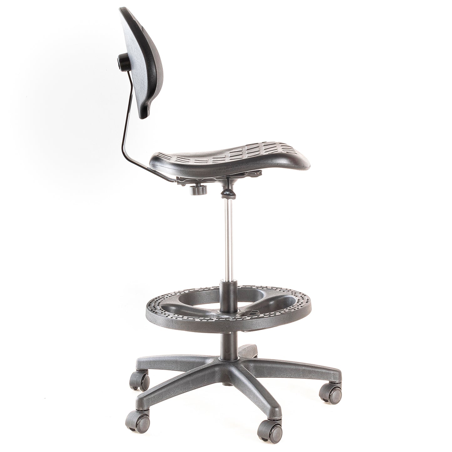 Silla de Laboratorio LAB-TULIP Aro Nylon y Ruedas PU