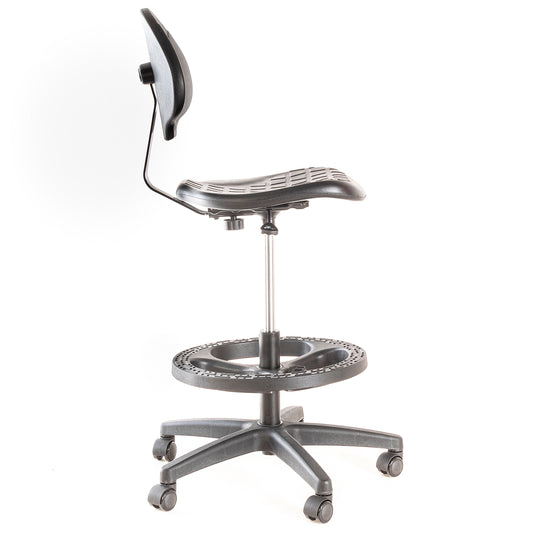 Silla de Laboratorio LAB-TULIP Aro Nylon y Ruedas PU