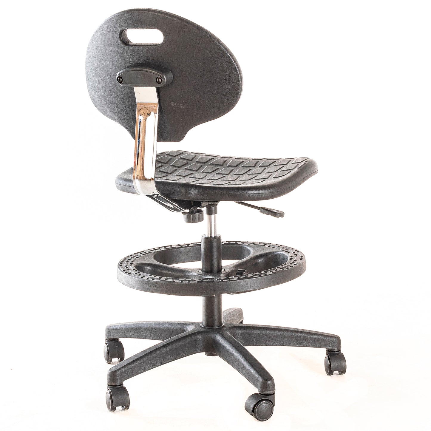 Silla de Laboratorio LAB-TULIP Aro Nylon y Ruedas PU