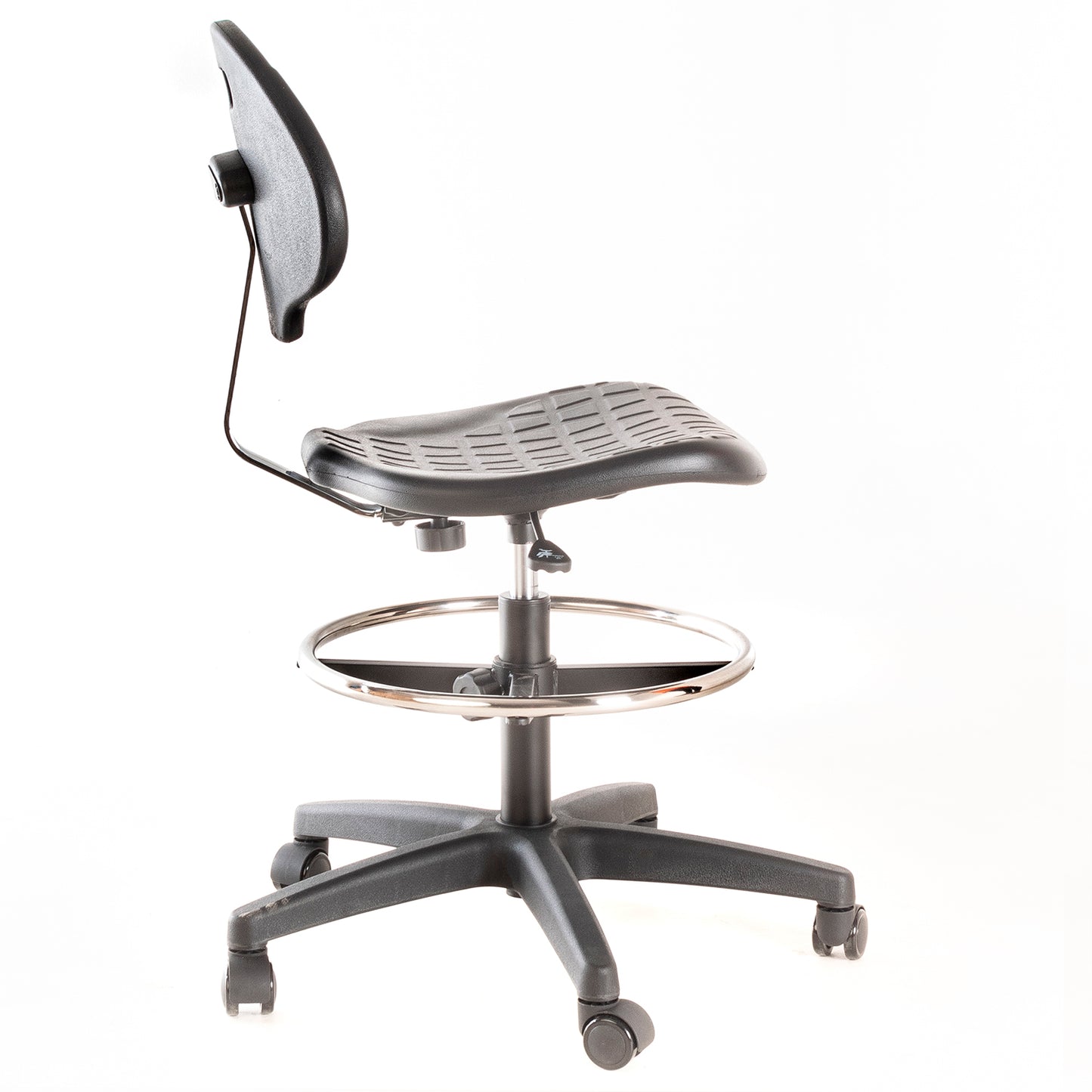 Silla de Laboratorio LAB-TULIP Aro Acero y Ruedas PU