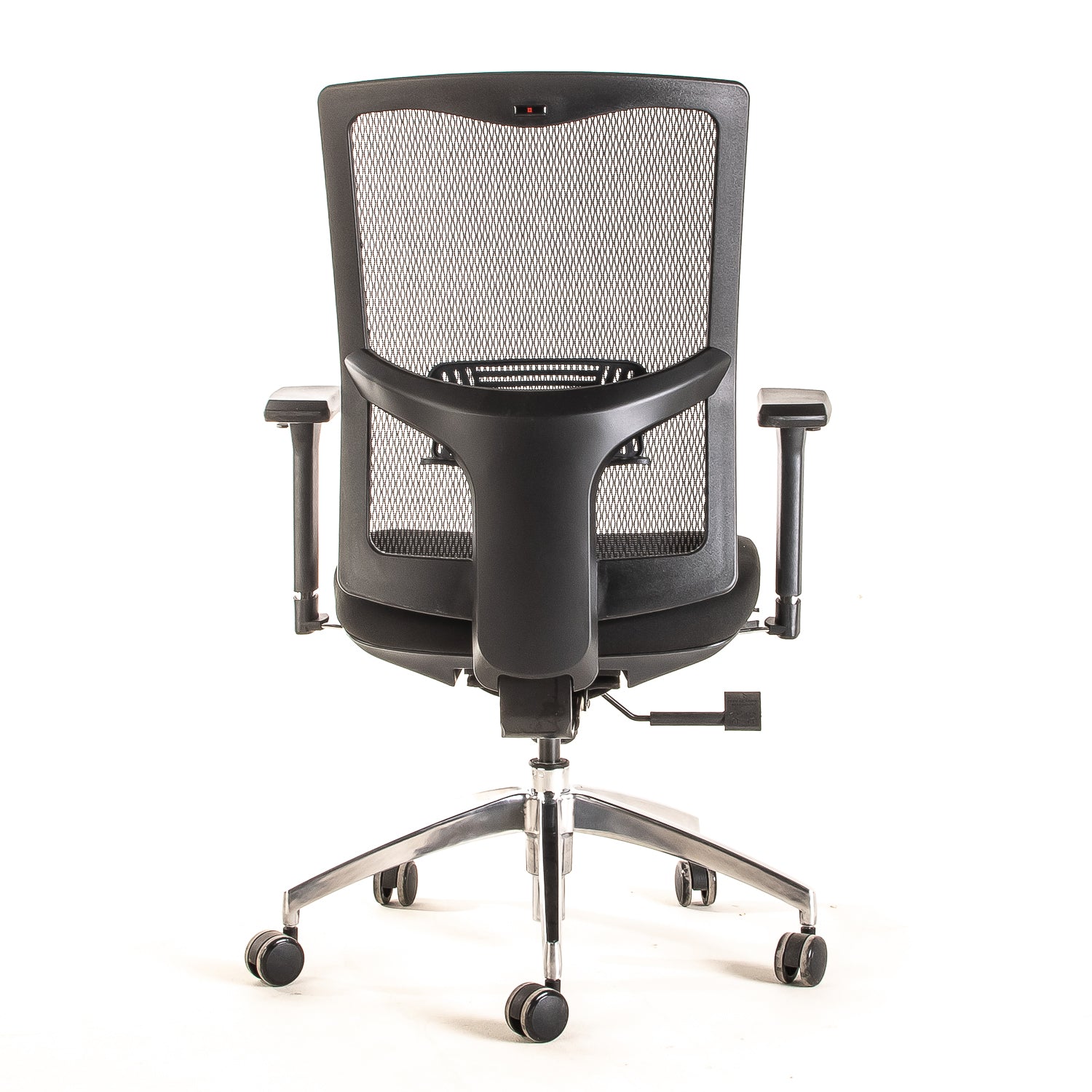 Silla ejecutiva ergonómica sincrónica con respaldo de malla y apoyo lumbar Maska-1 vista trasera