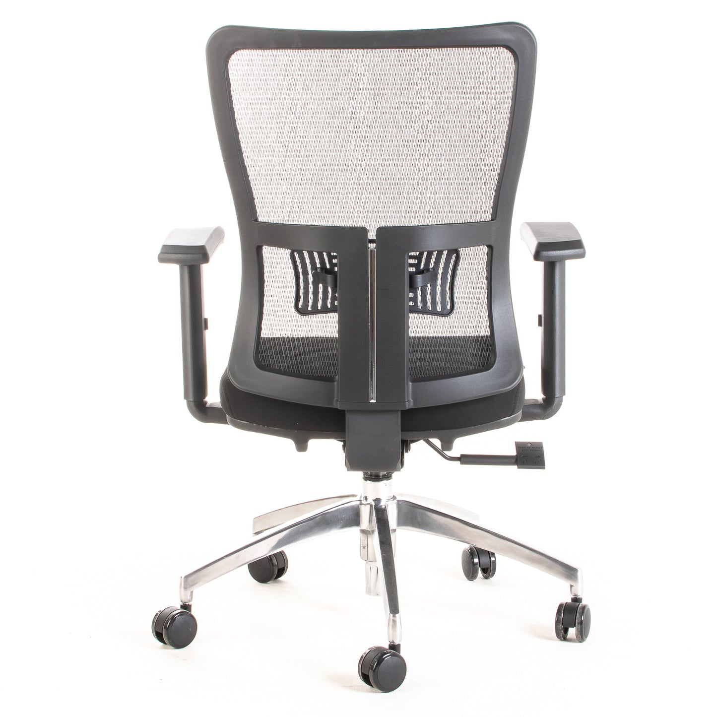 Silla ejecutiva ergonómica con respaldo de malla y apoyo lumbar STARK-1 Sincrónica vista trasera