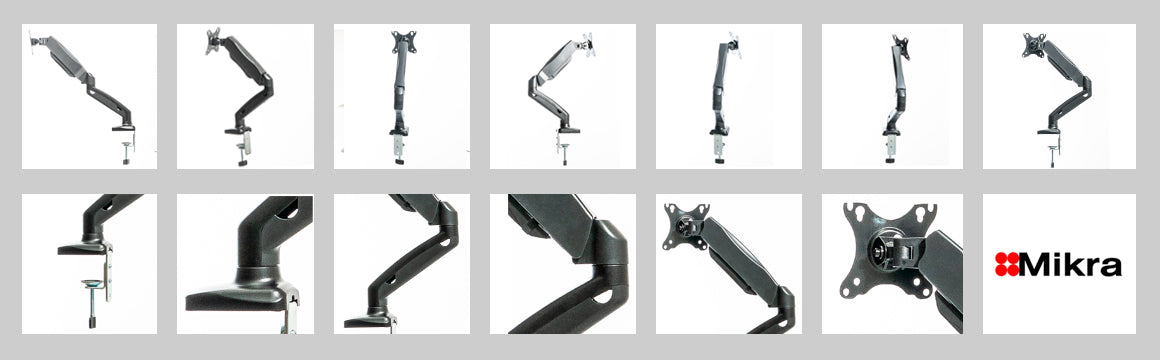 Brazo para monitor con resorte de gas Mikra modelo SK-1
