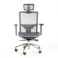 Silla ejecutiva ergonómica sincrónica con respaldo de malla y apoyo lumbar Maska-X con Cabecero vista frente
