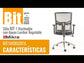 Silla operativa ergonómica reclinable con respaldo de malla BIT-1 con Apoyo Lumbar Regulable video características y uso.