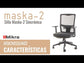 Silla ejecutiva ergonómica sincrónica con respaldo de malla y apoyo lumbar Maska-2 video características y uso
