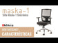 Silla ejecutiva ergonómica sincrónica con respaldo de malla y apoyo lumbar Maska-1 video características y uso.
