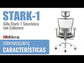 Silla ejecutiva ergonómica con respaldo de malla y apoyo lumbar STARK-1 Sincrónica con Cabecero video características y uso.