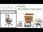 Silla ejecutiva ergonómica sincrónica con respaldo de malla y apoyo lumbar Maska-2 video armado paso a paso