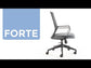 Silla operativa ergonómica con respaldo de malla FORTE Reclinable video características y uso.