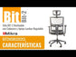 Silla operativa ergonómica con respaldo de malla BIT-2 Reclinable con Cabecero y Apoyo Lumbar Regulable video caracteríasticas y uso.